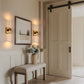 YANSUN 18 in. 2-Light Brushed Gold LED Vanity Light Bar and 3CCT Adjustable Function for Bathroom Living Room or Bedroom