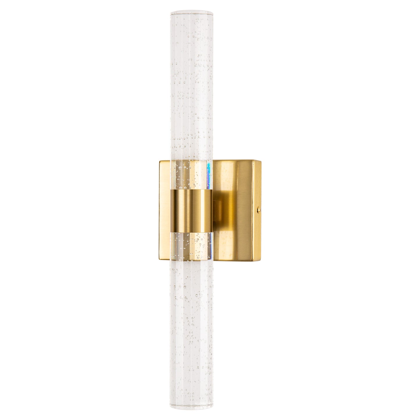 YANSUN 18 in. 2-Light Brushed Gold LED Vanity Light Bar and 3CCT Adjustable Function for Bathroom Living Room or Bedroom
