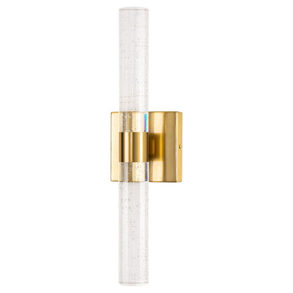 YANSUN 18 in. 2-Light Brushed Gold LED Vanity Light Bar and 3CCT Adjustable Function for Bathroom Living Room or Bedroom
