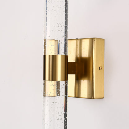 YANSUN 18 in. 2-Light Brushed Gold LED Vanity Light Bar and 3CCT Adjustable Function for Bathroom Living Room or Bedroom