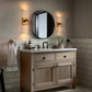 YANSUN 2-Light 18 in. Gold Modern Vanity Light Bar with Glass Bubble Shades and 3CCT Adjustable LED Function for Living Room