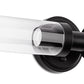 18 in. 2-Light Black Bathroom Sconces with Clear Glass, Bathroom Vanity Light Fixtures, Modern Wall Lights for Mirror