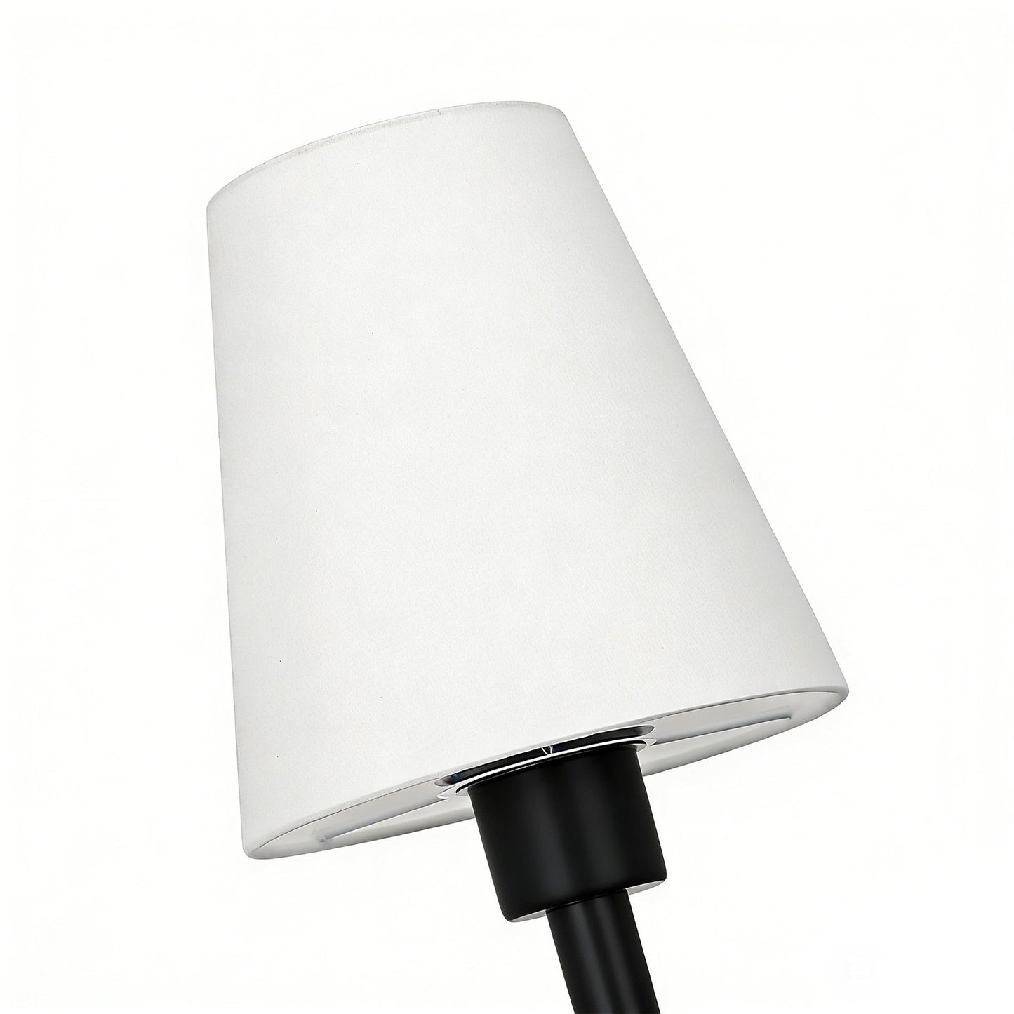 YANSUN 2-Pack Wall Sconces with Fabric Shade, E26 Base, Matte Black, Remote Control RGBCW Dimmable Indoor Lighting