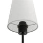 YANSUN 2-Pack Wall Sconces with Fabric Shade, E26 Base, Matte Black, Remote Control RGBCW Dimmable Indoor Lighting