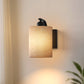 YANSUN 2-Pack Modern Farmhouse Wall Sconce with Fabric Shade Matte Black E26 Indoor Wall Light for Bedroom Hallway Living Room