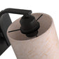 YANSUN 2-Pack Modern Farmhouse Wall Sconce with Fabric Shade Matte Black E26 Indoor Wall Light for Bedroom Hallway Living Room