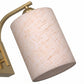 YANSUN Set of 2 Gold Fabric Wall Sconces Modern E26 Indoor Wall Lights with Cylindrical Shade for Bedroom Hallway Living Room