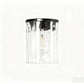 YANSUN 4.72in Ripple Glass Lamp Shade Replacement Globe Clear Round Glass Cover for Pendant Wall Light Ceiling Fixture