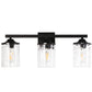 YANSUN 4.72in Ripple Glass Lamp Shade Replacement Globe Clear Round Glass Cover for Pendant Wall Light Ceiling Fixture