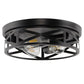 YANSUN 3-Light Black Ceiling Fixture E26 Bulb Not Included