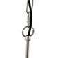 6-Light Nickel Candle Rustic Industrial Iron Chandeliers for Dining Room Living Room