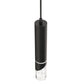 YANSUN 3-Pack Crystal Pendant Light Set, Integrated LED with 4000K Neutral White, Sand Black Finish, 4.7in Ceiling Plate