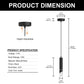 YANSUN 3-Pack Crystal Pendant Light Set, Integrated LED with 4000K Neutral White, Sand Black Finish, 4.7in Ceiling Plate