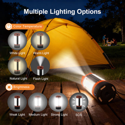 YANSUN Outdoor Lighting Solution with Adjustable Height & Multiple Light Modes, Portable Design for Various Applications