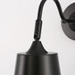 YANSUN 1-Light Black Plug-in Wall Sconce with Metal Bell Shade and E26 Base (2-Pack, Bulbs Included)