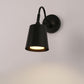 YANSUN 1-Light Black Plug-in Wall Sconce with Metal Bell Shade and E26 Base (2-Pack, Bulbs Included)