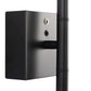 2-Light Black LED Wall Sconce with Remote Control, Wireless Installation, USB Charging, Wall Decor Set of 2
