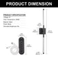 YANSUN 2-Pack LED Wall Light 400LM Warm 3000K with Infrared Remote