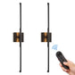 YANSUN 2-Pack LED Wall Light 400LM Warm 3000K with Infrared Remote