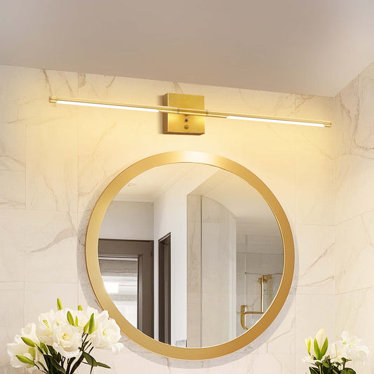 2-Light Gold Dimmable LED Wall Sconce with Remote Control, Wireless Installation, USB Charging, Wall Decor(2-Pack)