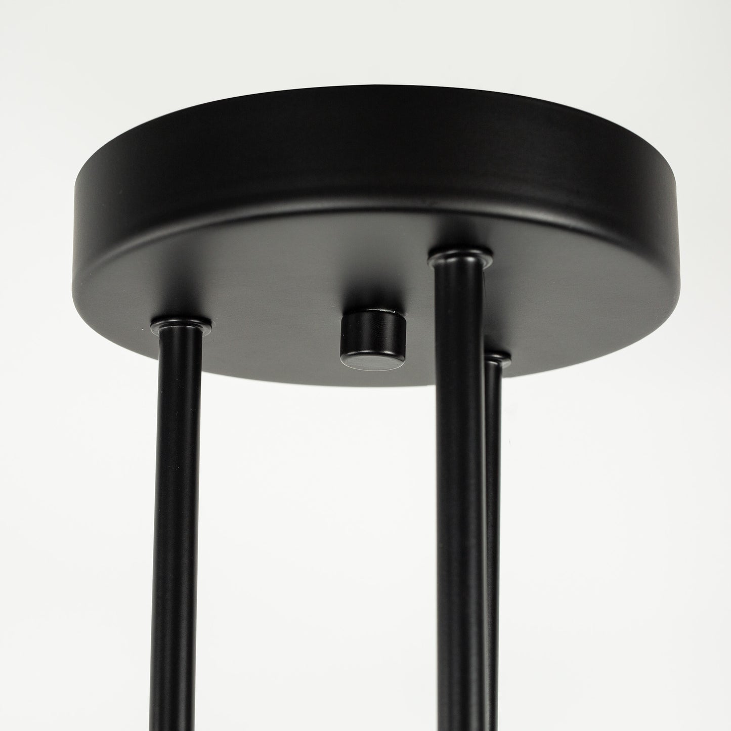 YANSUN 16 in. 6-Light Black Sputnik Modern Linear Semi Flush Mount
