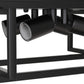 11.41 in. 4-Light Industrial Caged Flush Mount , Metal Black Square Ceiling Light Fixtures for Kitchen Island
