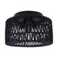 11.8 in. 3-Light Black Rattan Flush Mount Ceiling Light with Hand-Woven Cage Shaded for Hallway Bedroom