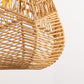 YANSUN Farmhouse 1-Light Woven Rope Pendant Light with Teardrop Shade, E26 Base Hanging Fixture No Bulb Included