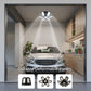 YANSUN 6-Blade E26 LED Garage Light, 48W (Equivalent to 281W), 6500K White Light, 110-265V