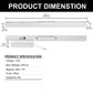 YANSUN 24 W LED Bathroom Vanity Light with White Linear Bar Design, Integrated Light Source Wall Mounted Fixture