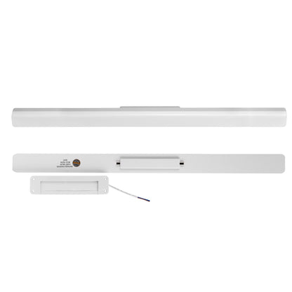 YANSUN 24 W LED Bathroom Vanity Light with White Linear Bar Design, Integrated Light Source Wall Mounted Fixture