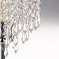 YANSUN Modern 1-Light Crystal Dimmable Table Lamp with Dual USB Charging and Rotary Switch (Light bulbs not included)