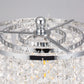 YANSUN Modern 1-Light Crystal Dimmable Table Lamp with Dual USB Charging and Rotary Switch (Light bulbs not included)