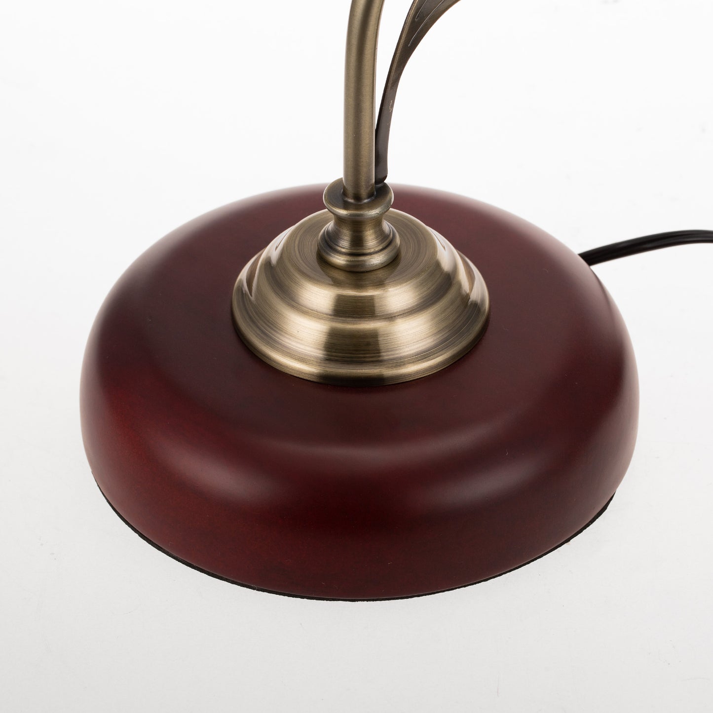YANSUN 16.93 in. 1-Light Brass Dome Metal Table Lamp - Vintage Retro Traditional Style, for Living Room, Bedroom, or Office