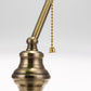 YANSUN 14 in. Vintage Retro Metal Table Lamp with Green Glass Shade, E26 Base for Bedroom, Living Room, and Dining