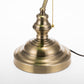 YANSUN 14 in. Vintage Retro Metal Table Lamp with Green Glass Shade, E26 Base for Bedroom, Living Room, and Dining