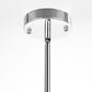 YANSUN 8-Light Modern Chandelier E26 Metal Ceiling Light Fixture with 11.8in Arms and Adjustable 39.4in Downrods for Dining Room Living Room Entryway