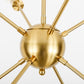 YANSUN 8-Light Satellite Chandelier in Copper Finish, E26 Base, No Bulbs Included