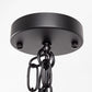 1-Light Black Kitchen Island Pendant Lighting with Glass Shade, Hanging Lighting for Living Room, Restaurant, Hallway