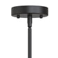 YANSUN 1-Light Modern Black Diamond Pendant Light 5W Integrated LED Hanging Ceiling Light 3000K for Kitchen Dining Room Bedroom
