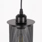 YANSUN 1-Light Industrial Black Pendant Light with Cylinder Shade E26 Ceiling Hanging Light Fixture, Bulb Not Included