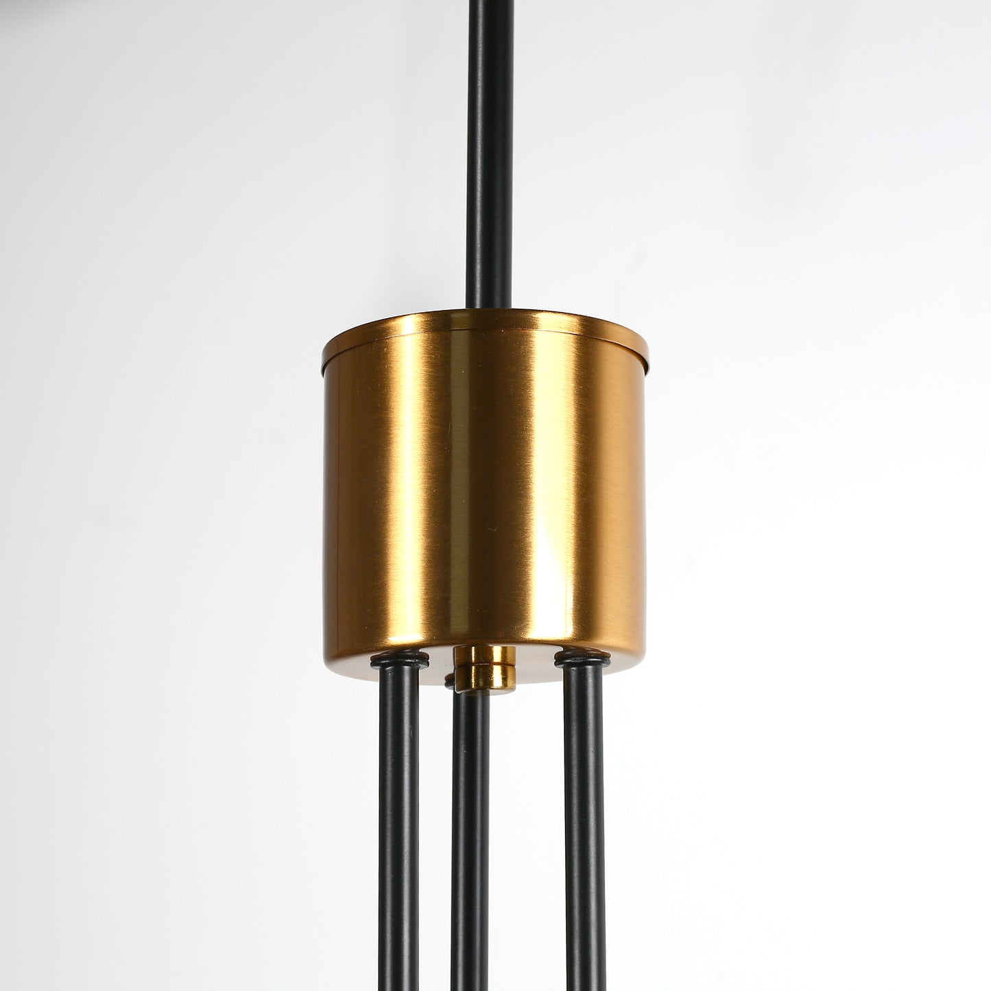 YANSUN 6-Light Black Gold Branch Chandelier ETL Certified Modern Ceiling Pendant Light E12