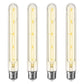 T30 LED Tubular Bulb,Vintage Filament Design, 4W (40W Equivalent), Warm White 2700K, Dimmable, E26 Base, (4-Pack)