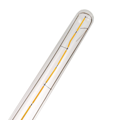 Edison T30 LED Tubular Bulb,Vintage Filament Design, 6W (60W Equivalent), Warm White 2700K, Dimmable, E26 Base, 2 Pack