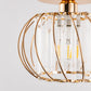 YANSUN Gold Semi Flush Mount Ceiling Light, Modern Single Light Fixture with Glass Shade, E26 Ceiling Lamp for Bedroom Kitchen Hallway Entryway
