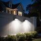 YANSUN 2-Pack LED Dusk to Dawn Flood Lights Outdoor 53.4W 3836LM Plug-in Security Spotlights IP66 Waterproof 6354K White Light
