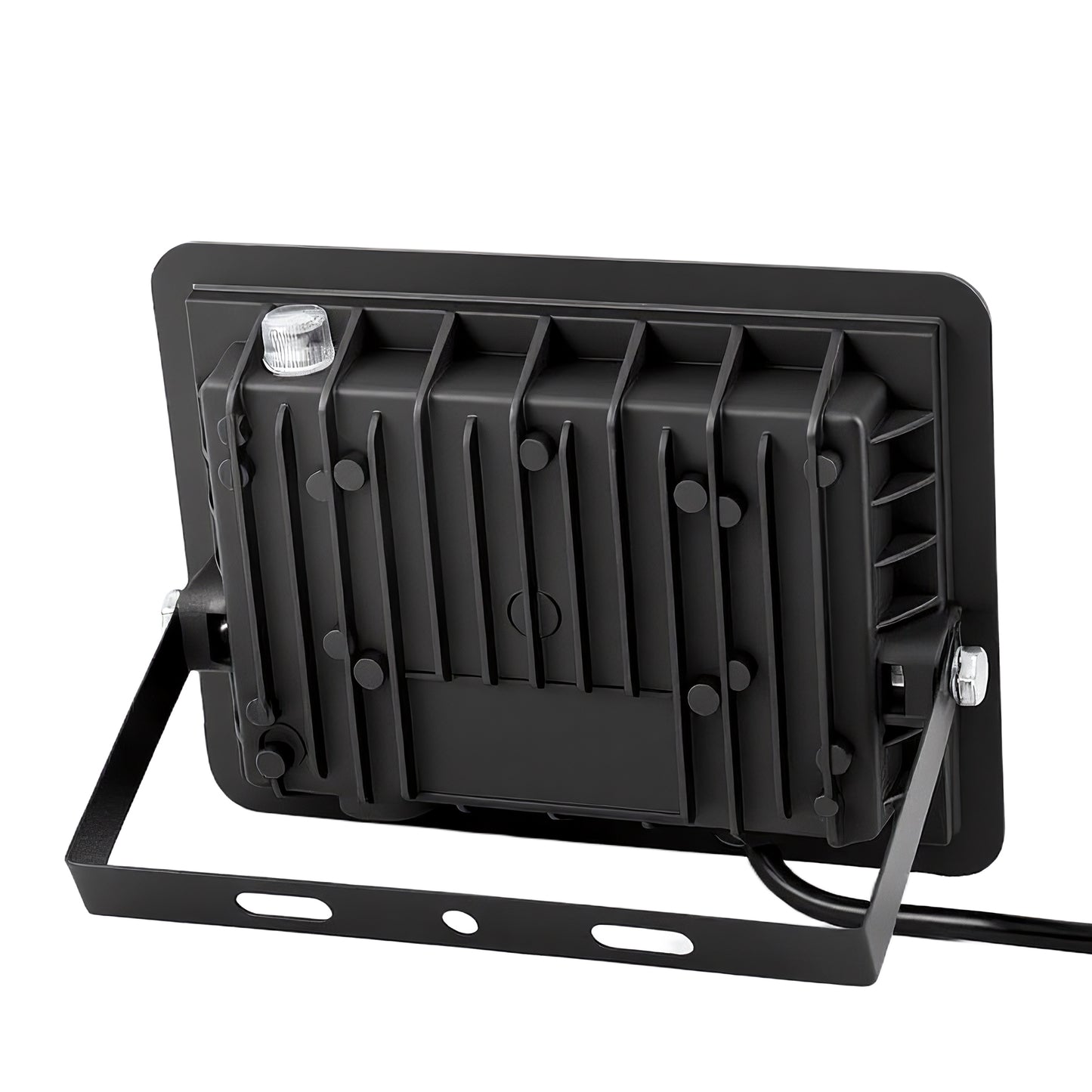YANSUN Plug-in 2-Pack 950 Lumens Black Integrated LED RGBCW Outdoor Light Control Landscape Flood Light IP66 Waterproof