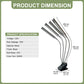 YANSUN 4-Head LED Grow Light with Clip, 192 LEDs, 10-Level Dimmable, 24H Timer, Full Spectrum 3500K, Indoor Plant Light, US Plug