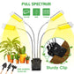 YANSUN 4-Light 96-Watt Full Spectrum Dimmable Indoor Outdoor Integrated LED Grow Light and 10-Brightness Levels