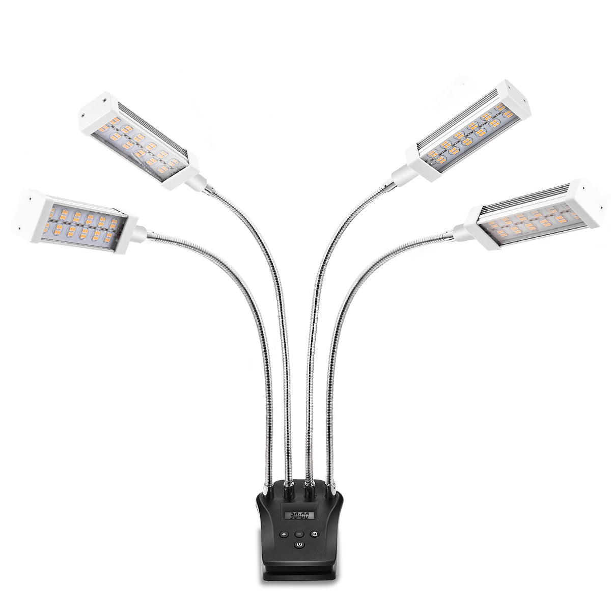 YANSUN 4-Light 96-Watt Full Spectrum Dimmable Indoor Outdoor Integrated LED Grow Light and 10-Brightness Levels